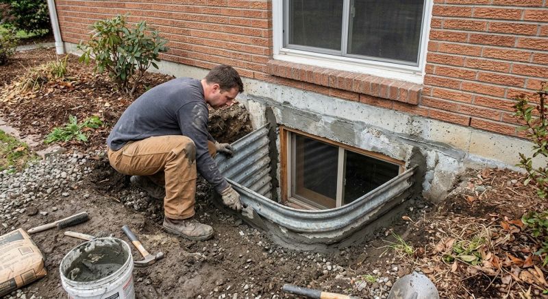 Window Well Cover Installation