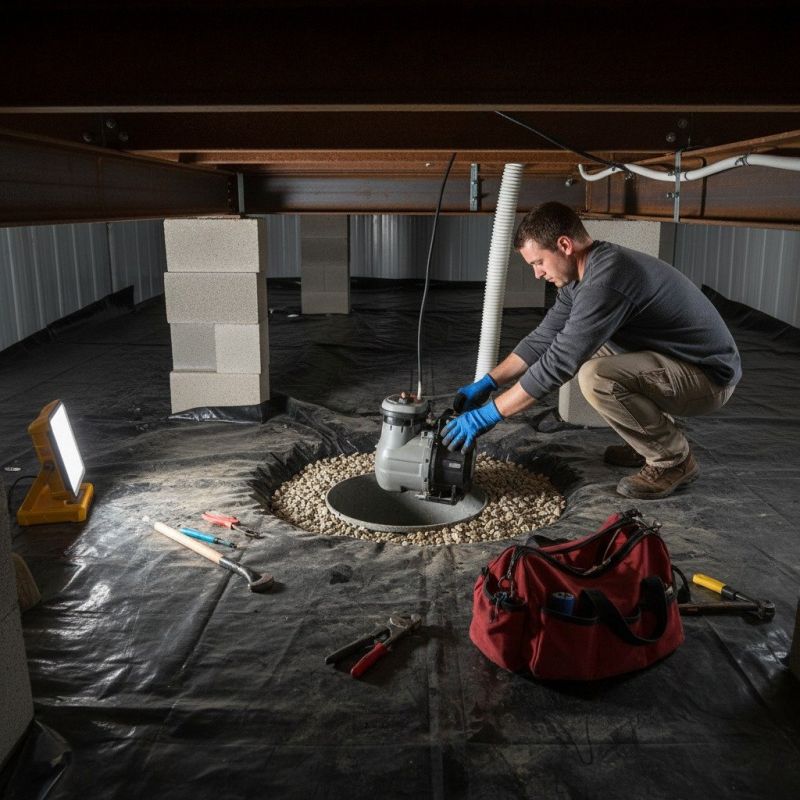 Basement Drainage Installation in Providence, RI