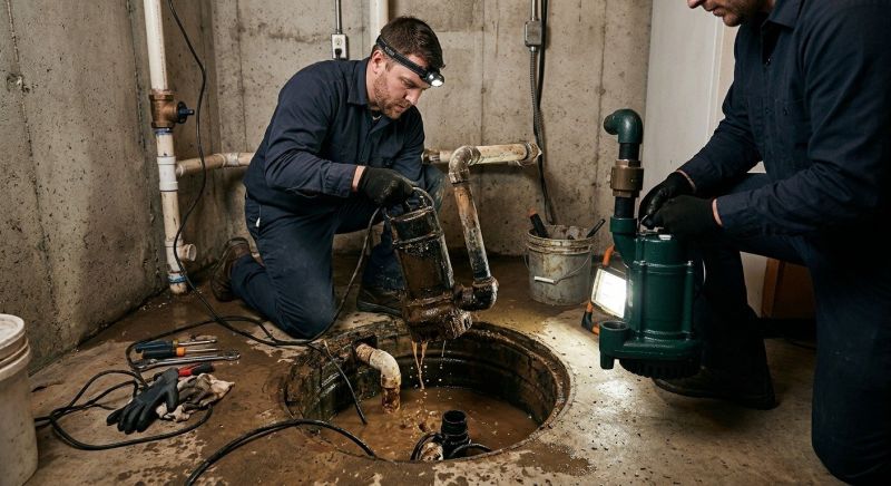 Basement Sump Pump Service in Warwick, RI