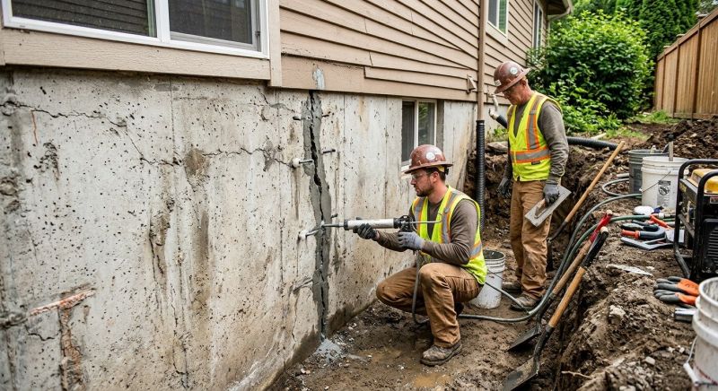 Foundation Crack Sealing in Columbus, OH