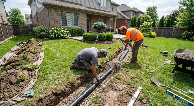 Garden Drainage Installation in Birmingham, AL