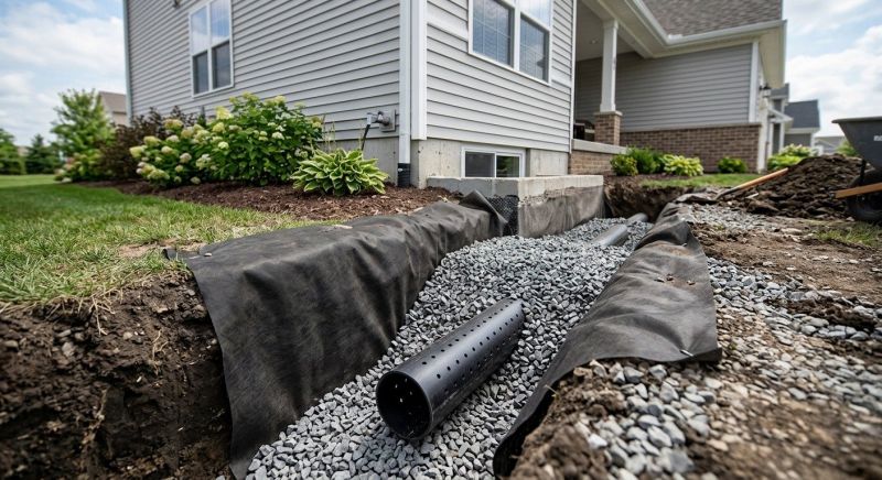 Perimeter Drain Construction in Birmingham, AL