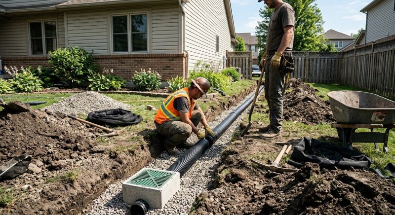 Rainwater Drain Installation in Birmingham, AL