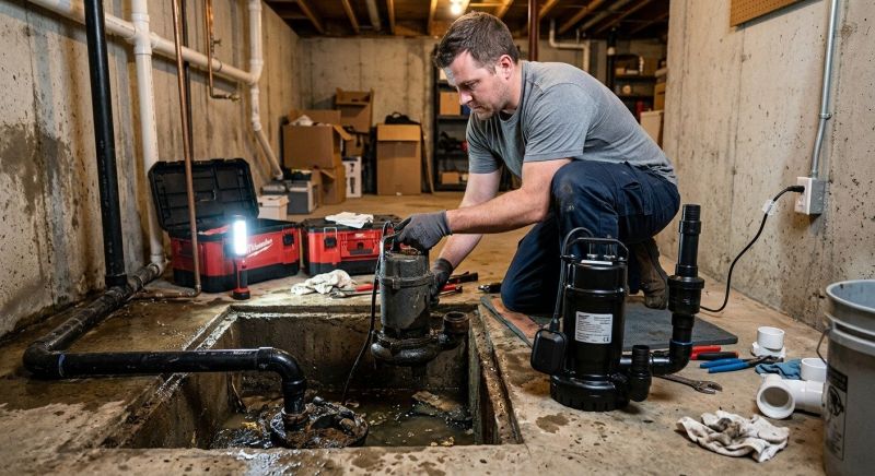 Sump Pump Installation in Warwick, RI