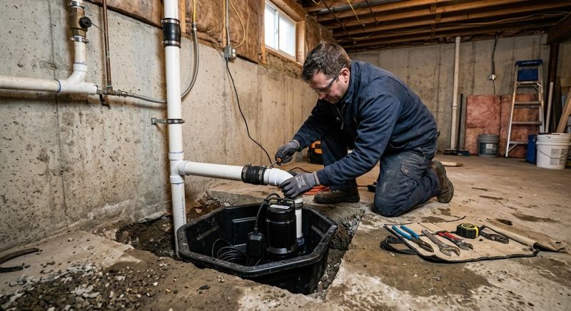 Sump Pump Installation in Framingham, MA