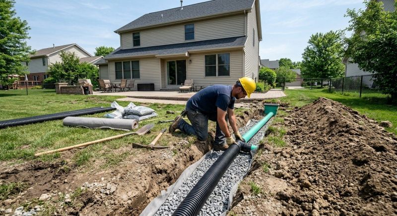Wet Yard Drainage in Tuscaloosa, AL
