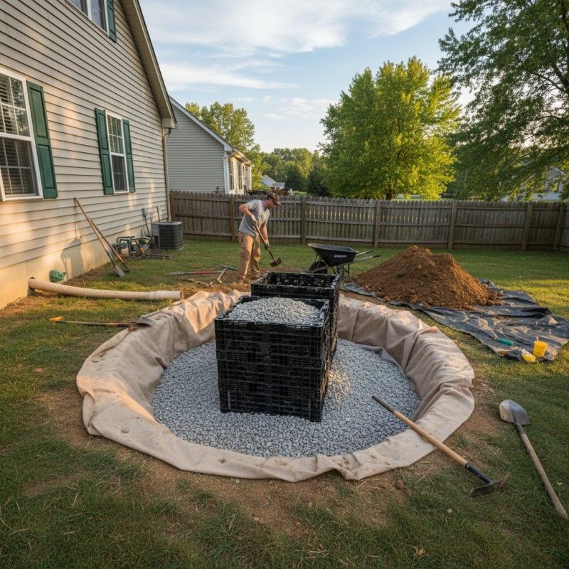 Yard Dry Well Installation in Birmingham, AL